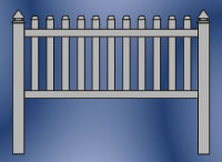 Brookside Straight Picket Fence
