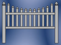 Nantucket Concave Picket Fence